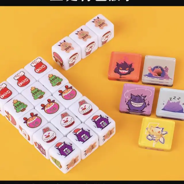 

PTCG Pokemon Match Scoring Damage Counter Damage Indicator Double-sided Role-playing Game Christmas Dice Gengar Box EX Wave 25