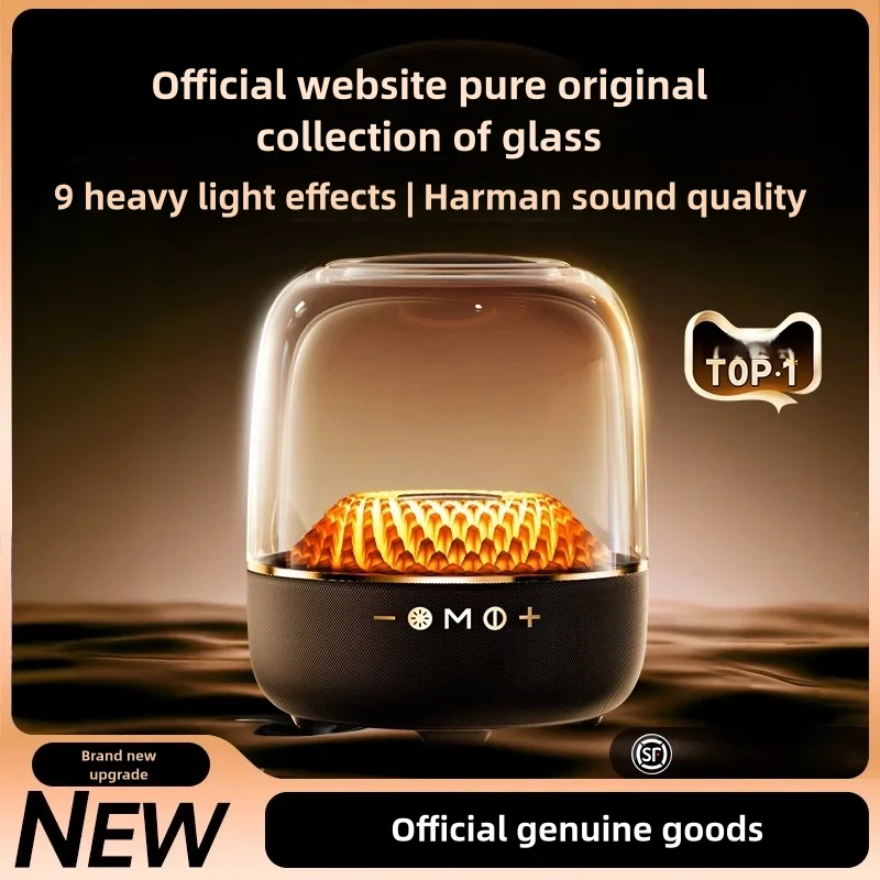 

Kinglucky Q38-1 120W High Power Bass Music Box 9D Surround Sound Column Full Screen Transparent Bluetooth Speaker TWS/TF