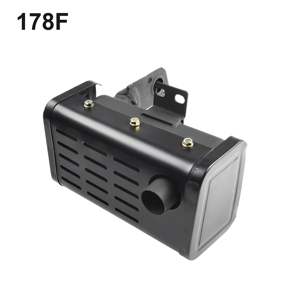 

1pc Generator Muffler 170F/178F/186F/192F Exhaust Silencer Muffler Aluminum Alloy Cooling Diesel Tiller Generator Muffler