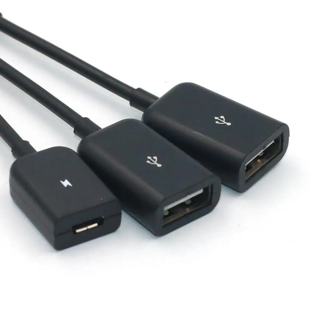 1 PC 3 in 1 Micro USB OTG Cable Data Transfer Micro USB Male to Female Adapter Game Mouse Keyboard Adapter Cable