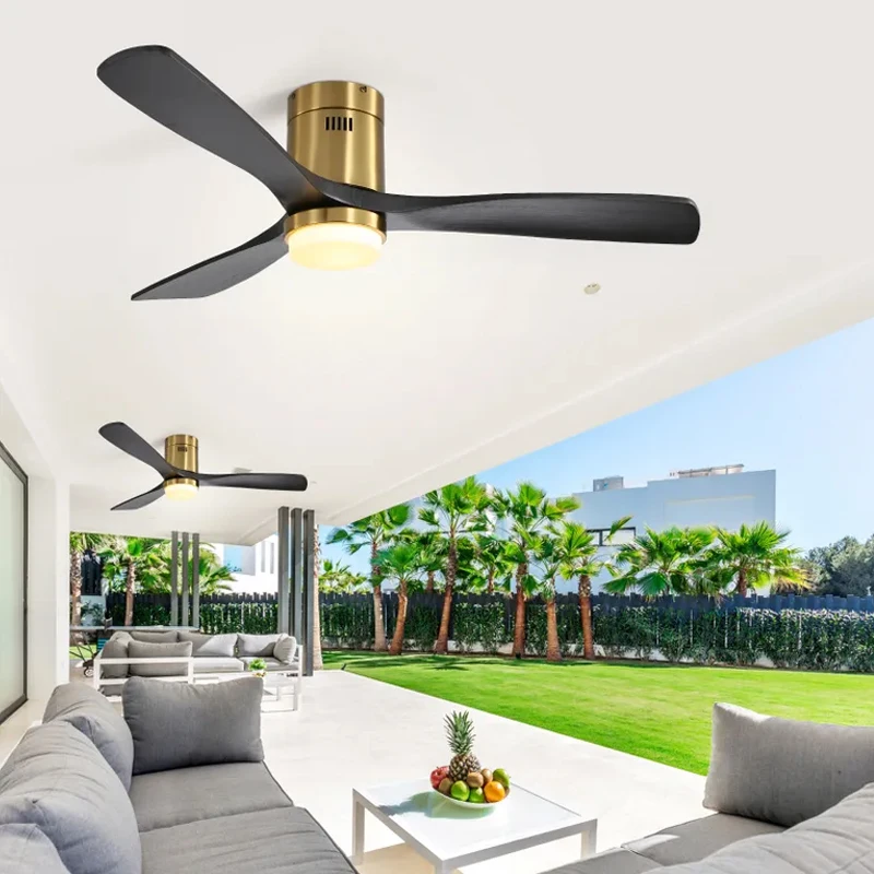 Sofucor Modern 52-inch ceiling fan with LED DC 6-speed high wind speed with remote control