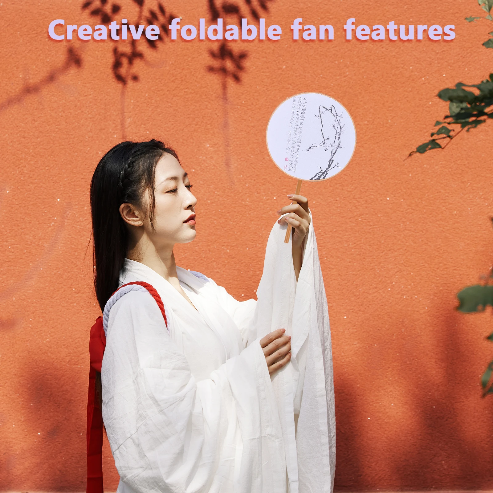 

5 Pcs Round Fan Chinese Decorative Hand Fans Manual Diy Frame Iron Ancient