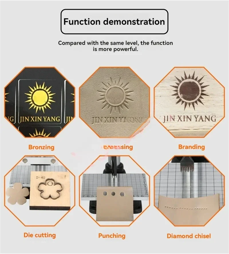 220V 110V Heat Press Bronzing Machine Automatic Hot Foil Stamping Machine for Leather PVC Wood Embossing