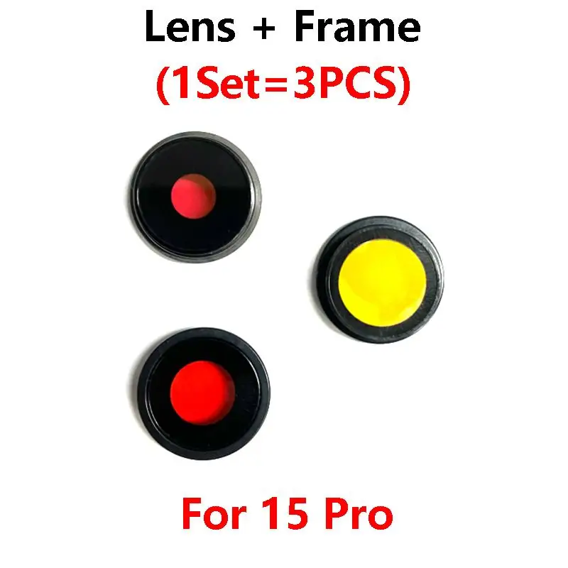 

Для Apple iPhone 15 Pro/15 Pro Max стеклянный объектив задней камеры с запасными частями в рамке