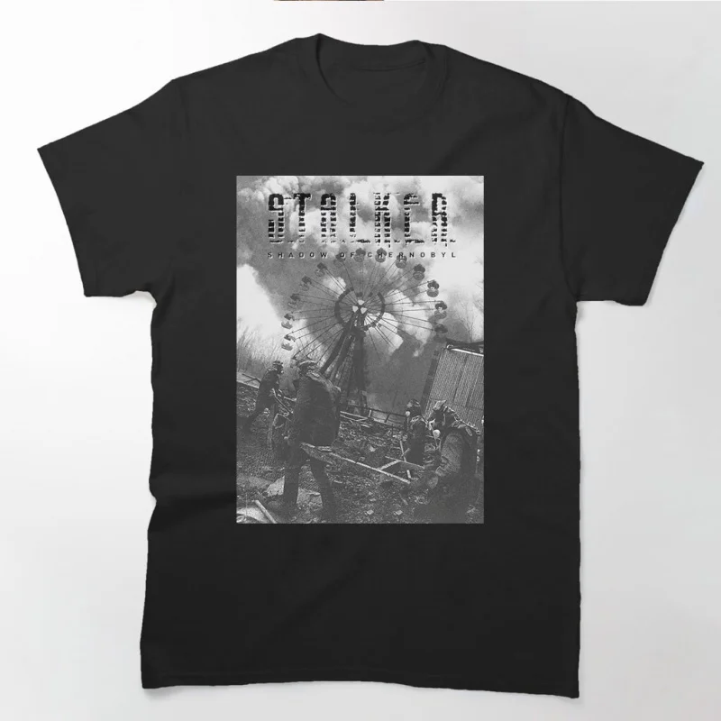 

S.T.A.L.K.E.R. 2 Shadow of chernobyl 0813 Danger exclusion zone gift t shirt Videogame Stalker Graphic Clothes All size Tops