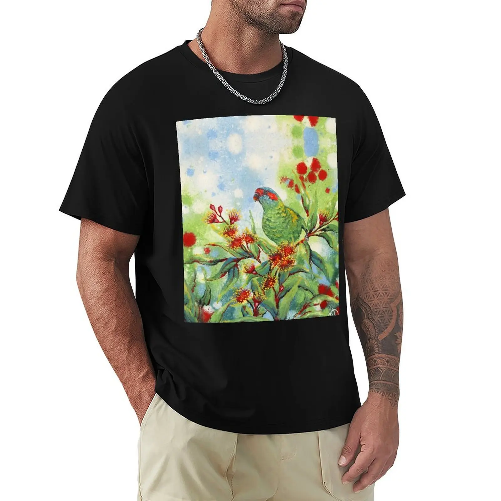 

Musketeer (Musk Lorikeet) T-Shirt funny shirt cotton cute clothes heavyweight t shirts for men