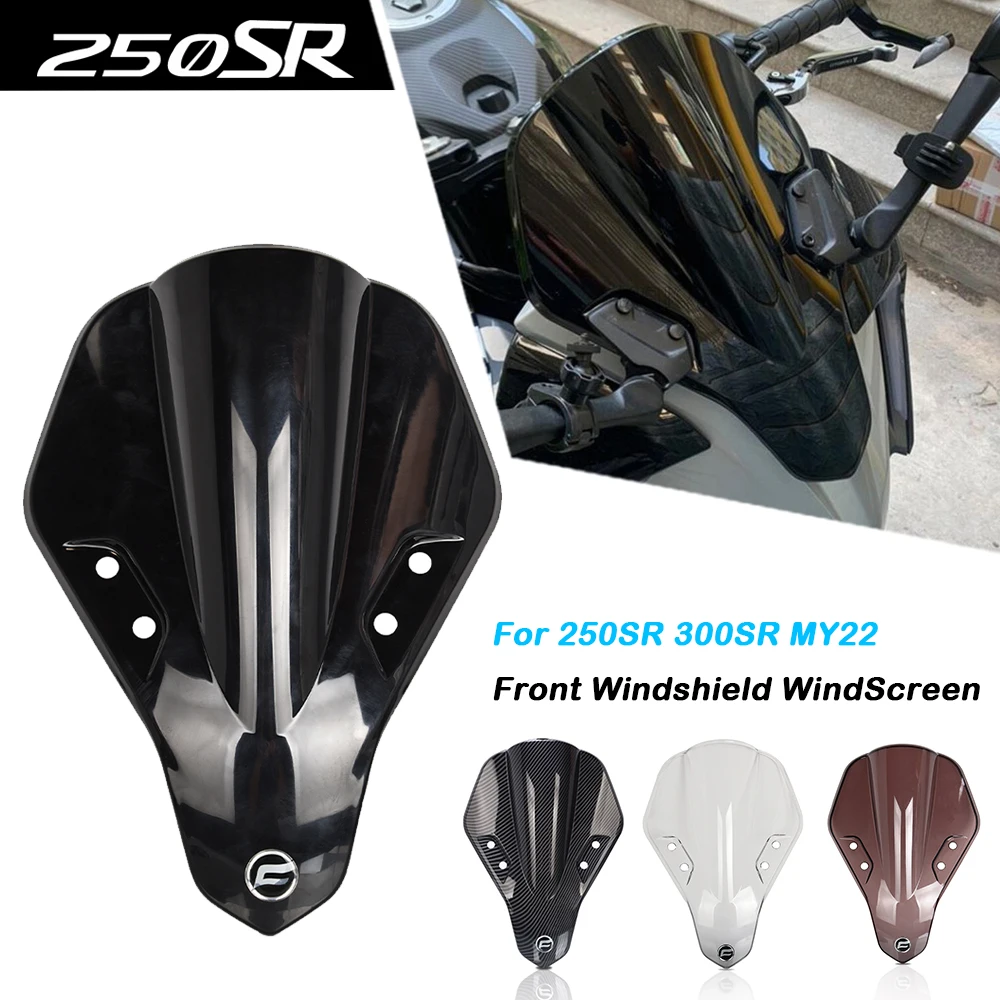 

FOR CFMOTO 250SR 300SR MY22 2023 Motorcycle Windshield Front Wind Deflector Shield Screen Airflow 250 300 SR 2019 2020 2021 2022