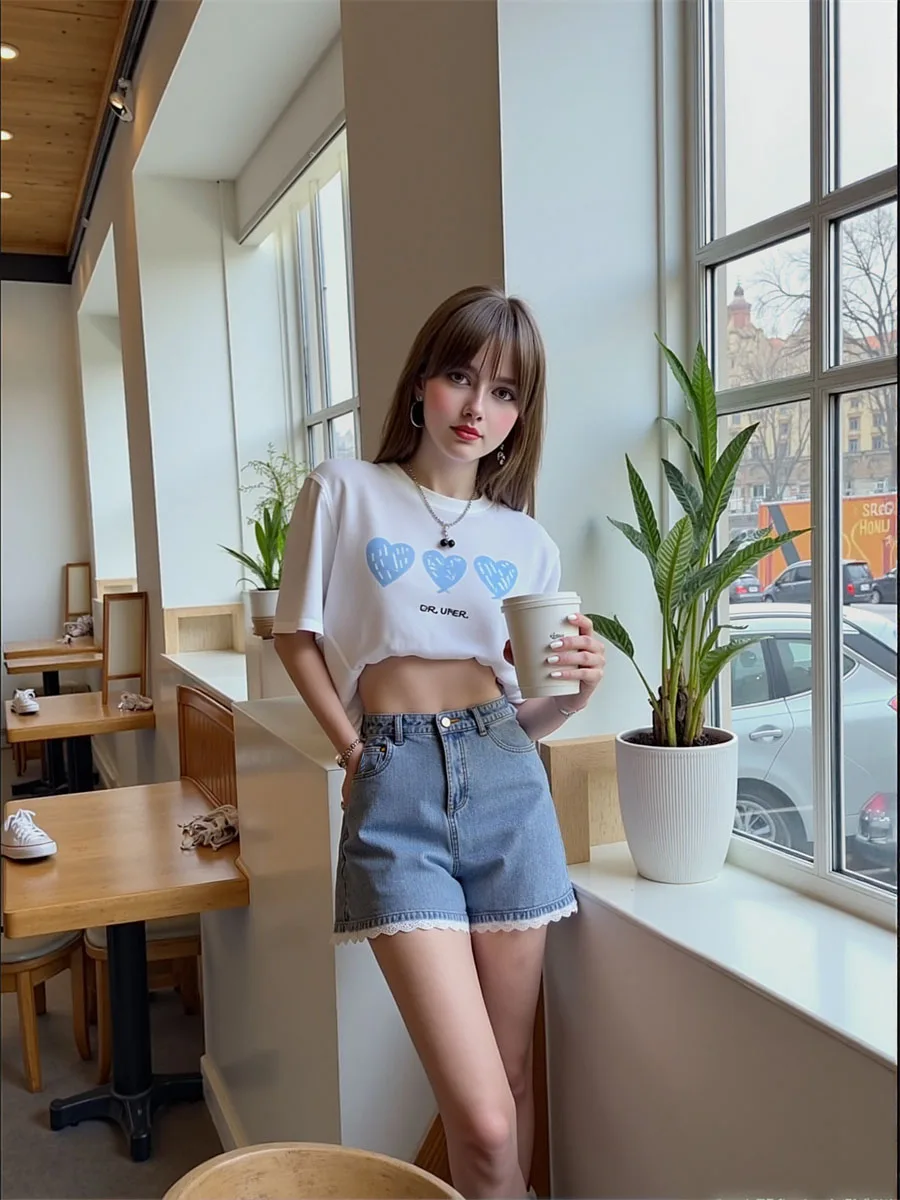 여성용 하이웨이스트 메쉬 슬림 부티 클럽 댄스 섹시 샤이니 파티 스테이지 레이브 글리터 힙합 어반 아웃핏 데님 반바지