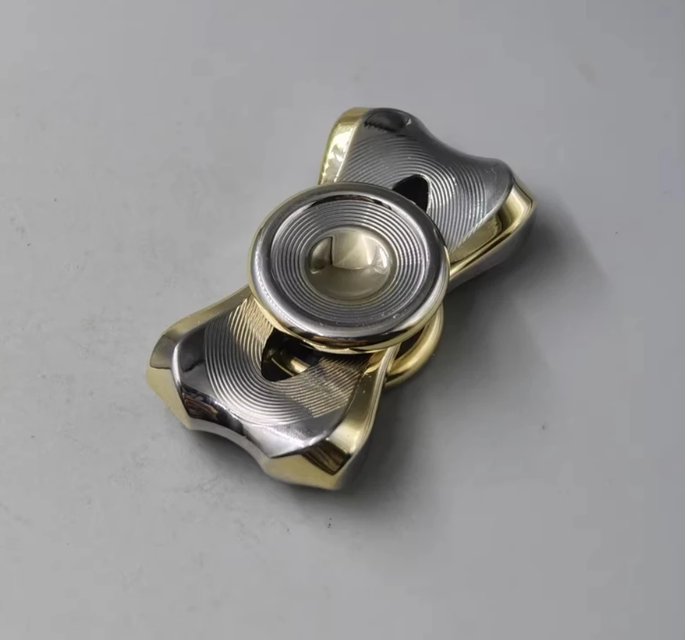 

Б/у EDC kiva Многослойная позолоченная версия из нержавеющей стали, гироскоп на кончике пальца, декомпрессионные игрушки