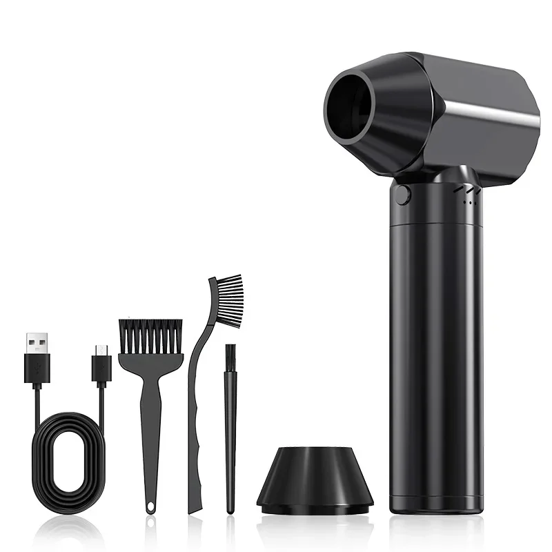 2026 Compressed Air Duster 500W Powerful Turbojet Air Duster Pro Blower Mini Cordless Turbo Turbo Jet Blower For Car Drying Leaf