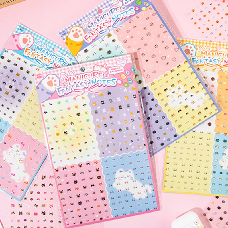 

Mew meow Bizarre Note домашнее животное маникюр маленький нос Ga наклейки милый мультяшный стиль материал справочника коллаж DIY конверт для скрапбукинга