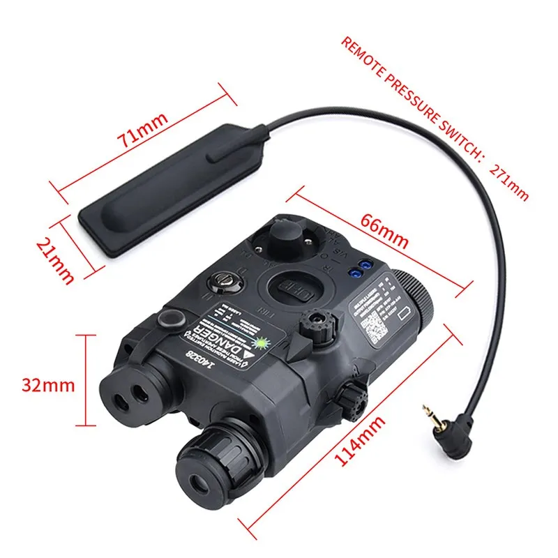 Imagem -05 - Wadsn-airsoft Uhp an Peq15 Peq15 La5c Red Dot Led Strobe Lanterna ir Luz de Preenchimento Indicador Laser Arma Scout Light