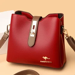 3-layer Large Capacity Purses and Handbags Crossbody for Women Designers High Quality Leather Fashion New Messenger Shoulder Bag