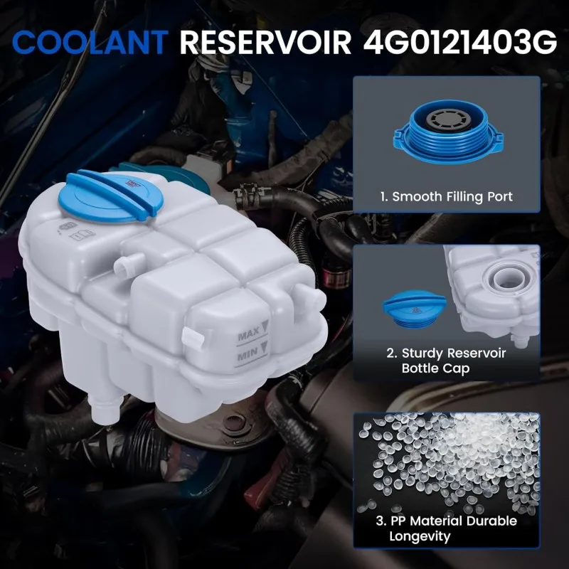 High Quality Coolant Radiator Expansion Tank 4G0121403G 4G0121403AG 4G0121403AC For AUDI A6 C7 S6 A7 RS7 A8 D4 S8 RS6 2011-2018