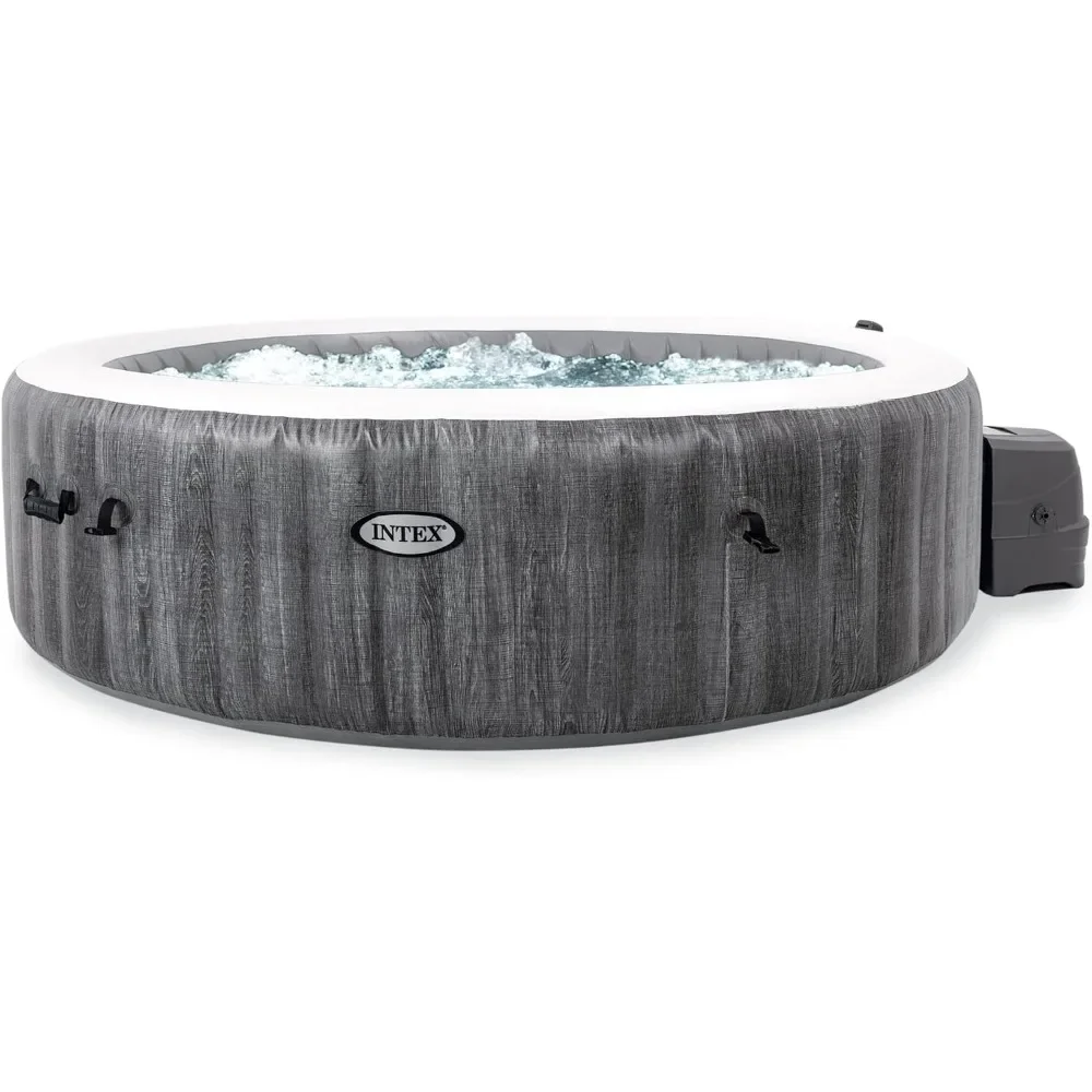 

28441EP PureSpa Greywood Deluxe Spa Set: Includes Energy Efficient Spa Cover – Spa Control App – Wireless Control