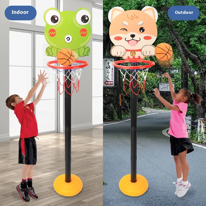 Children's Version Vertical Adjustable Lifting Basketball Rack Outdoor Home Indoor Sports Crtoon Rebound Parent-child Interacti