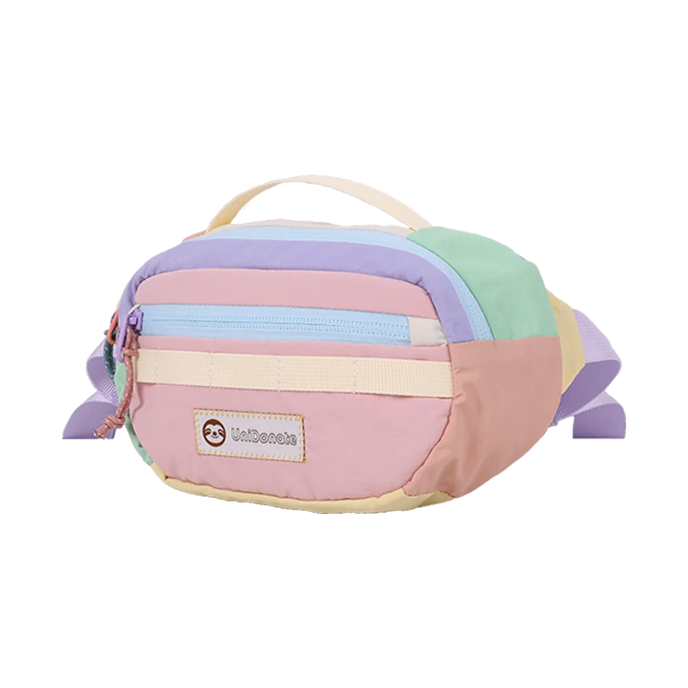 unisex-fanny-pack-recycled-polyester-water-resistance-durable-casual-sports-bag-vintage-style-zipper-closure