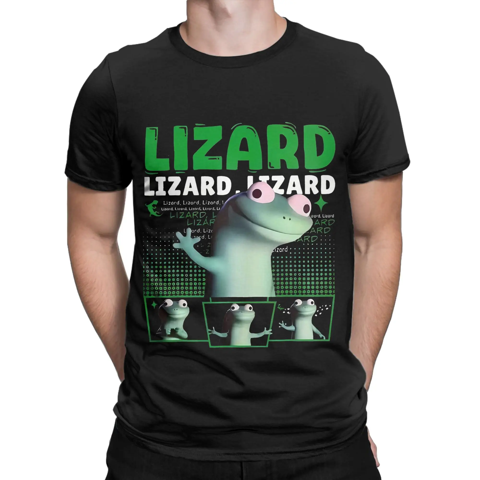 Men Women Graphic Printed Hoppers Tom The Lizard T Shirt Tee Cotton  T-shirts Clothing