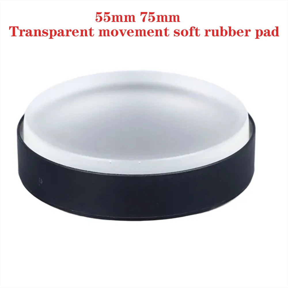 

Watch Repair Tools Movement Pad 55mm 75mm Transparent Movement Leather Pad Soft Rubber Pad Movement Repair Rubber Pad