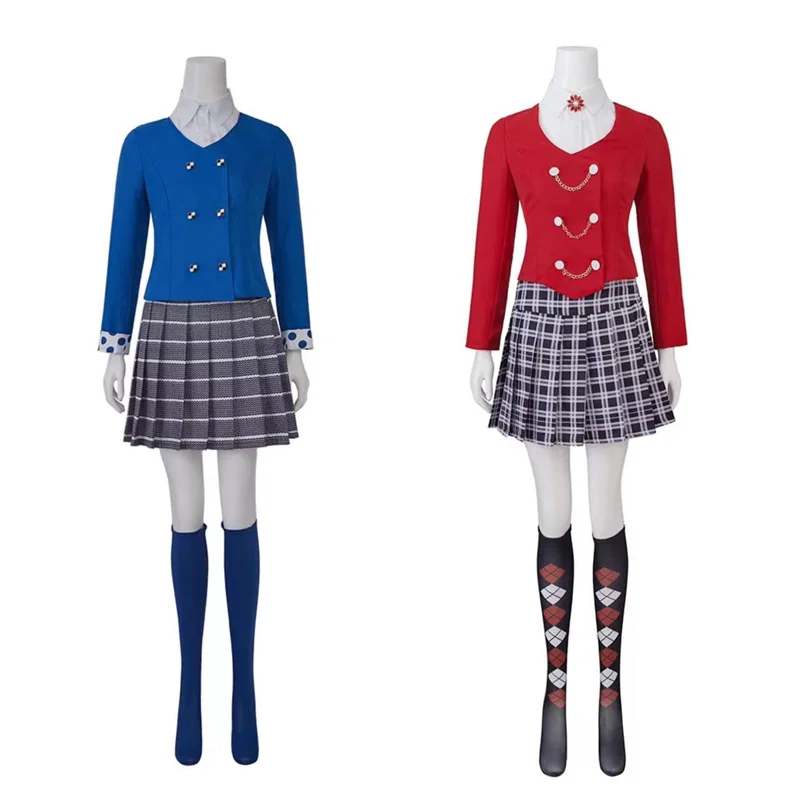 Movie Musical Heathers oliver saber Costume Cosplay donna uniforme scolastica cappotto camicia gonna vestito Halloween Carnival Outfits