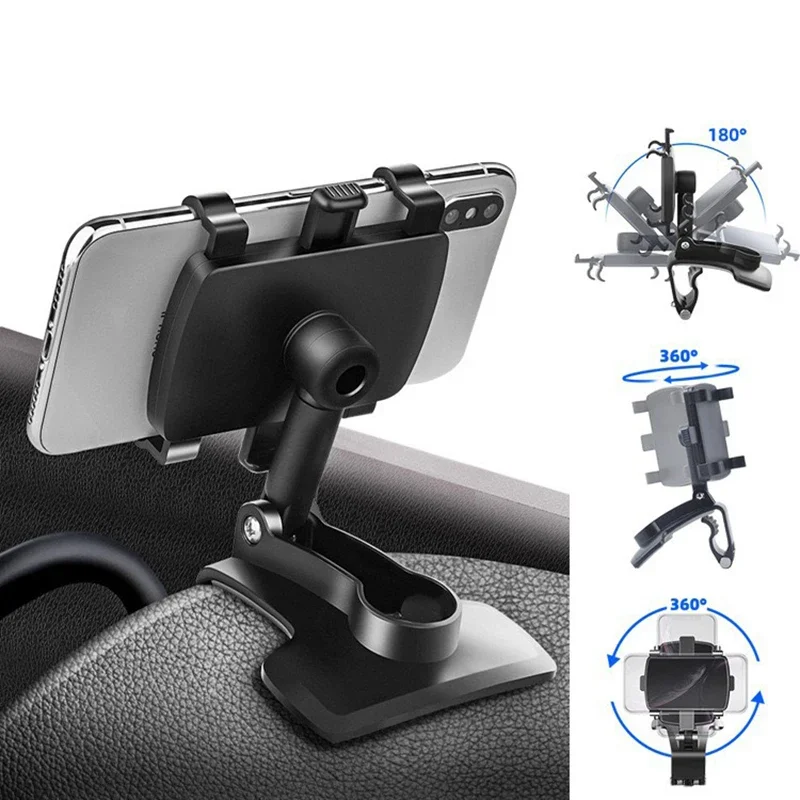 Rotatable Car Mobile Phone Holder Phone Stand Holder For iPhone Samsung Xiaomi Redmi Huawei Adjustable Car Mobile Phone Holder