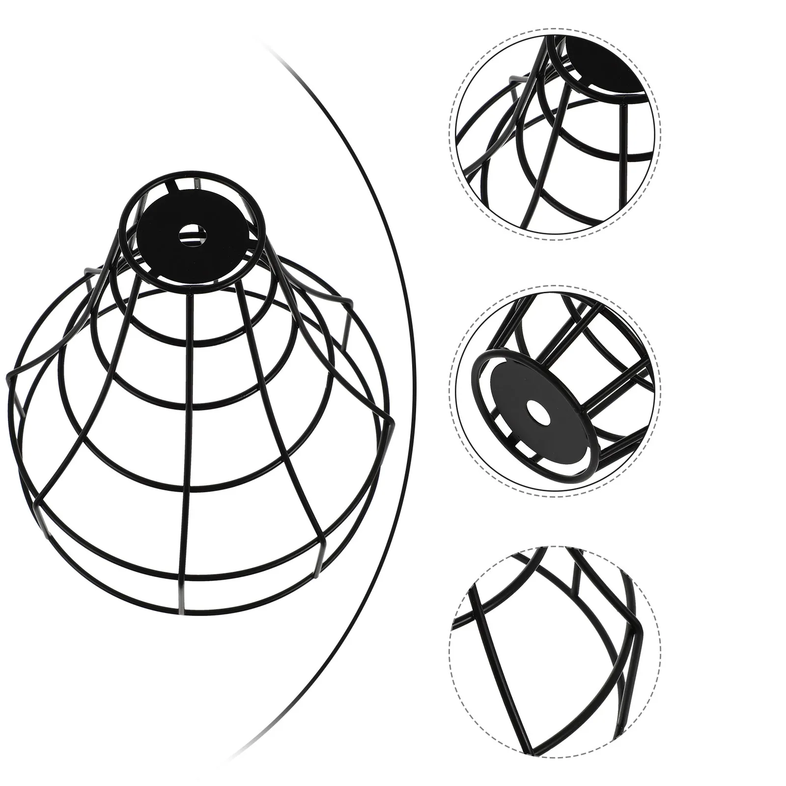 

1 шт. винтажный железный абажур в стиле ретро, металлический декоративный настенный светильник, многофункциональный держатель для лампы для дома и бара