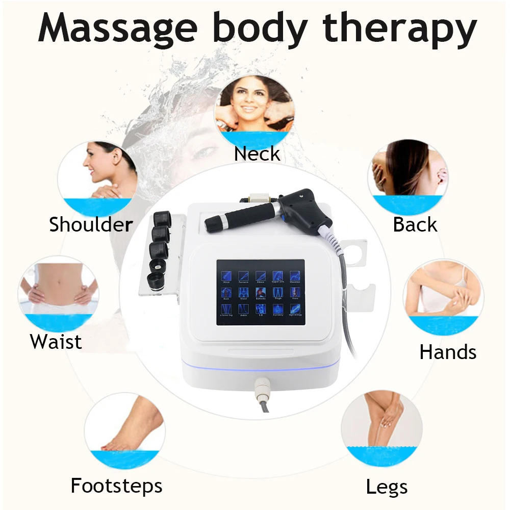 10Bar Gelombang Kejut Pneumatik Untuk Perawatan DE Pereda Nyeri Relaksasi Tubuh Alat Pijat Terapi Gelombang Kejut Profesional