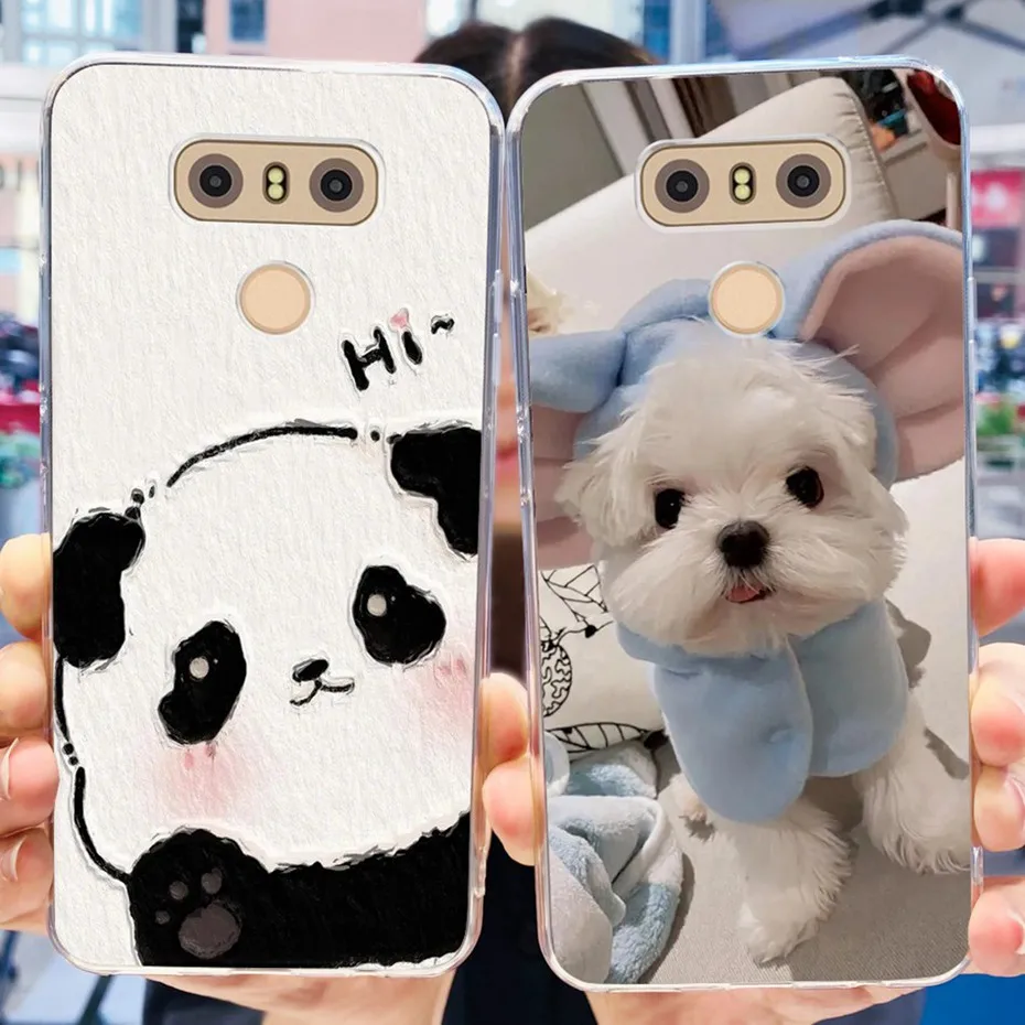 لينة سيليكون تبو الغطاء الخلفي ل lg، حالة رسمت جميل ل g6 ، g6 + ، h870 ، ls993 ، vs988 ، وق ، g6 plus ، g6plus #4