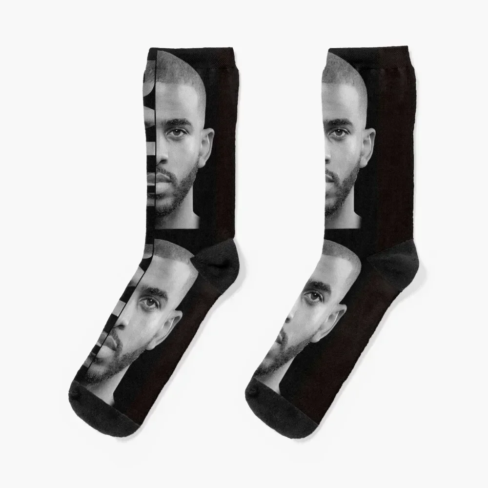 Chris Paul - Black/White Socks Christmas winter gifts designer Boy Socks Women's