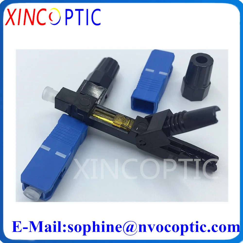 55mm SC Optic Fiber Quick Cold UPC Fast Connector Embedded Fibre FTTH Single Mode