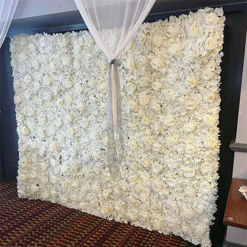 Silk Rose Artificial Flower For Wedding Decoration Flower Wall Baby Show Party Christmas Home Backdrop Flowers