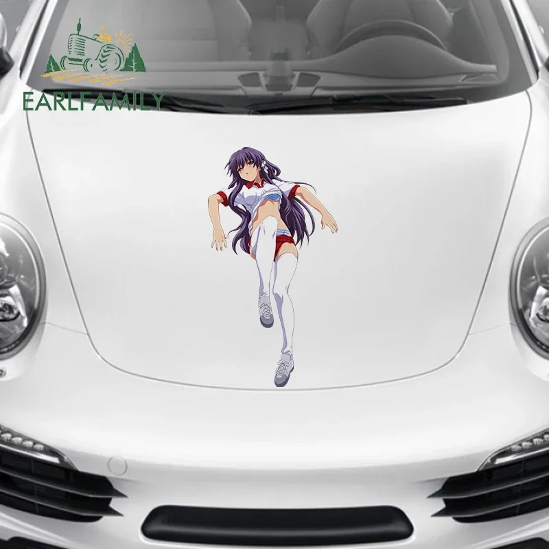EARLFAMILY 43cm X 23.4cm Fujibayashi Kyou Anime Car Waterproof Decal Vinyl Material Car Stickers Occlusion Scratch Decoration