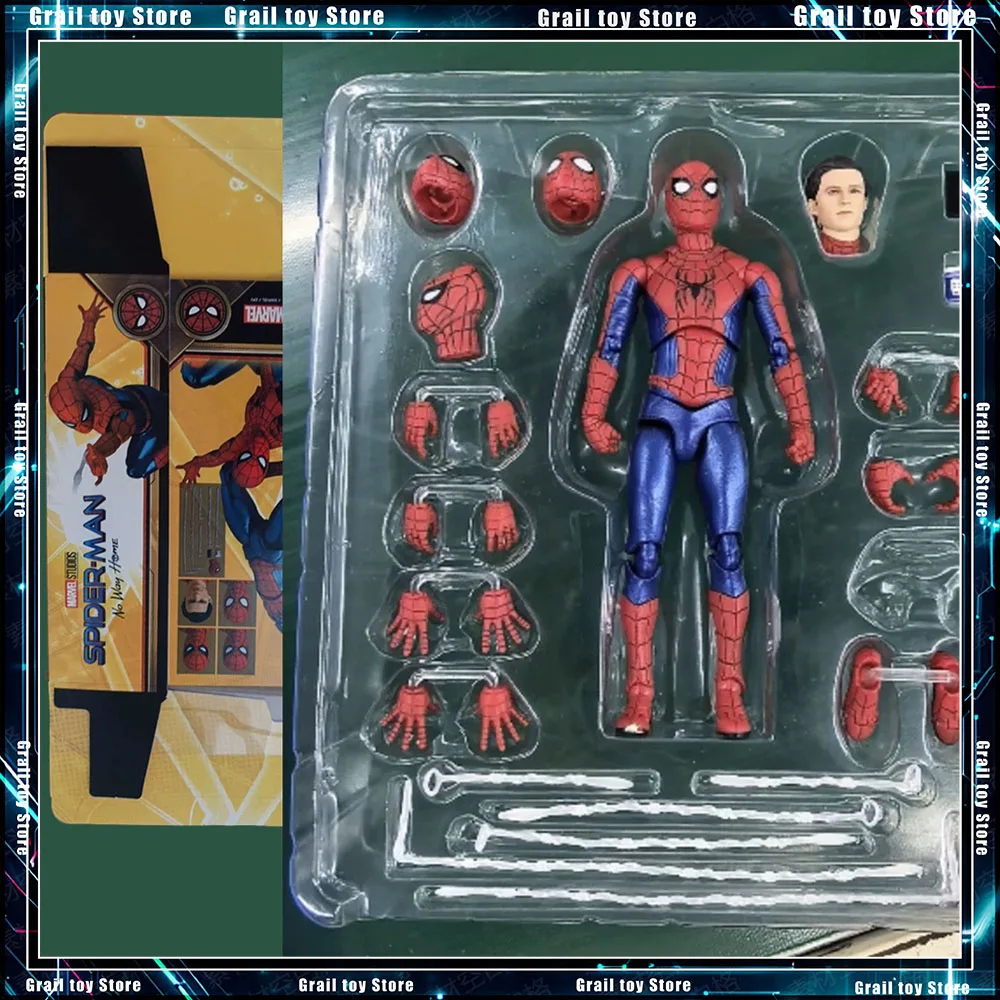 Neue Maf 262 No Way Home Spider-Actionfigur Tom Holland Figur Neue Rote und Blaue Kampfanzug-Actionfigur Sammlerstücke