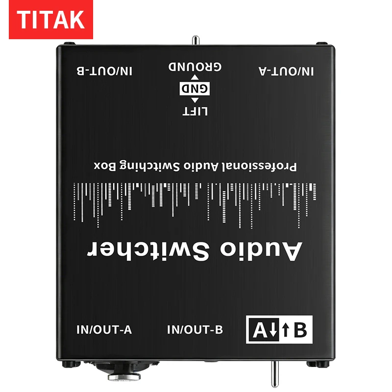 HIFI audio signal switching selector XLR/3.5mm 2 in 1 out, 1 in 2 out, for mixer decoder amp active speakers ﻿
