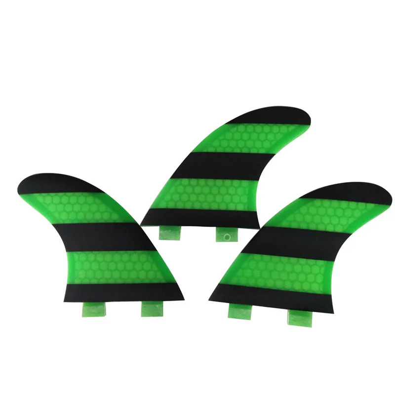 

Surfboard UPSURF FCS Fins G5 Surf Fin Green Honeycomb In Surfing Board M Size Double Tabs Fin 3 Pcs/set Prancha de Surf