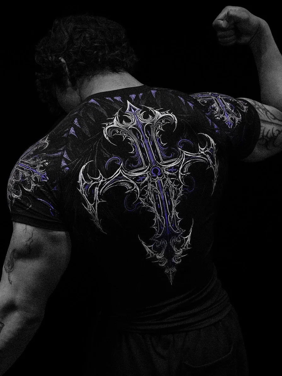 Breathedivinity Quick-dry Short-Sleeved Fitness Training Elastic