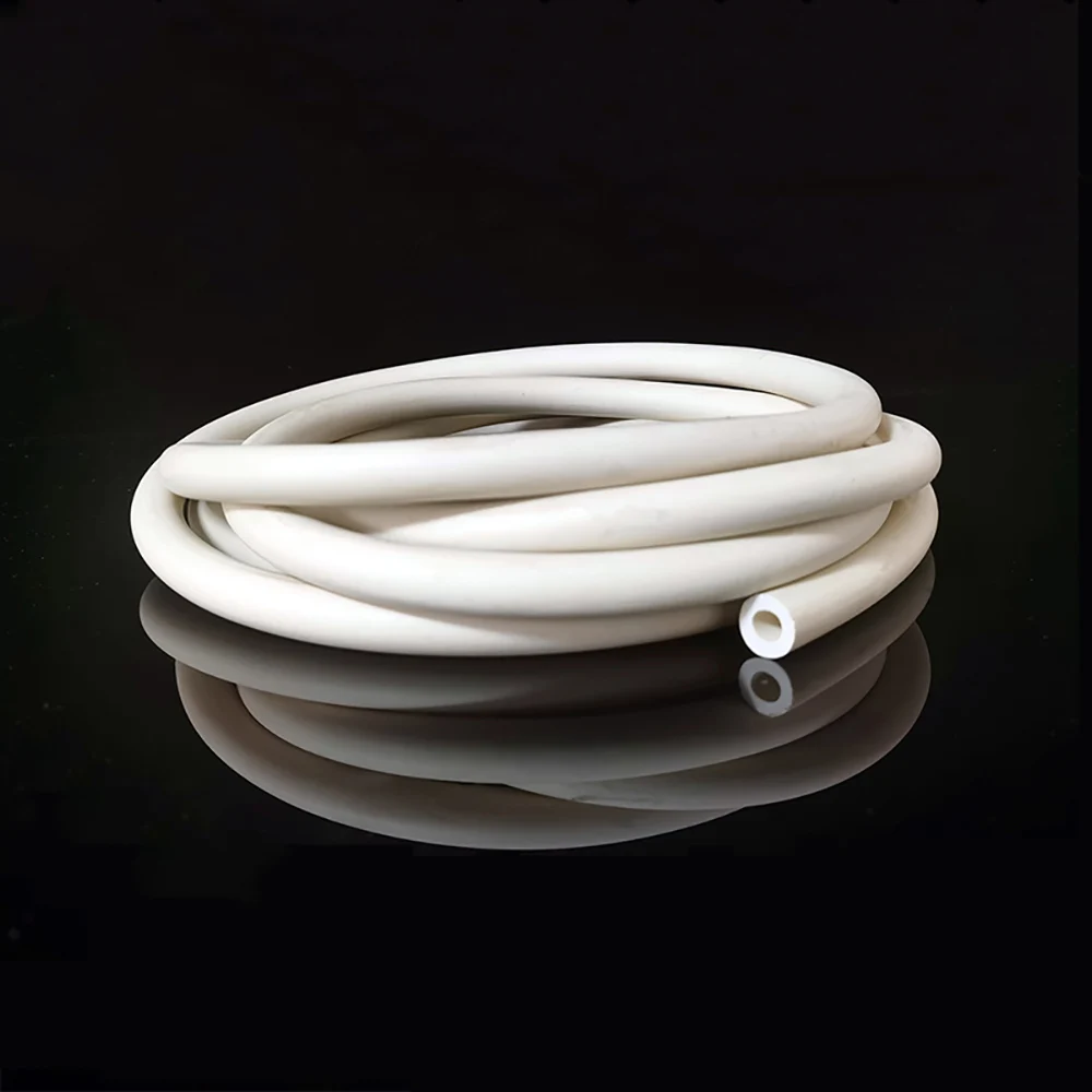 White Rubber Tube Experiment Vacuum Pipe ID 2/3/4/5/6/8/16/19mm Elastic Leather Tube Acid And Alkali Resistant Vacuum Pump Hose