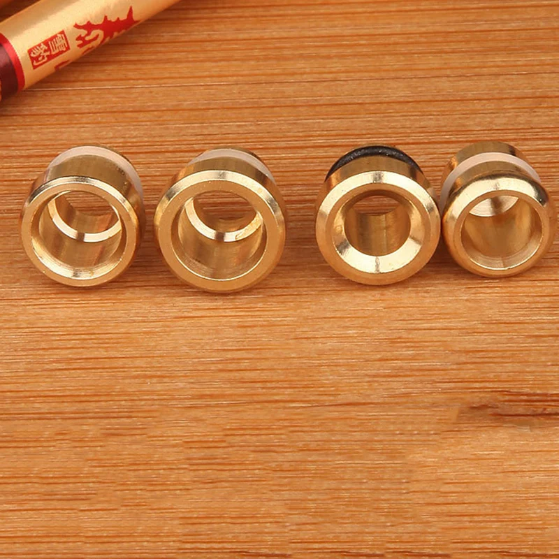 10 Pcs Smoke Conversion Adapter For DIY Cigarettes Filter Brass Thin Base Changeable Spare Parts