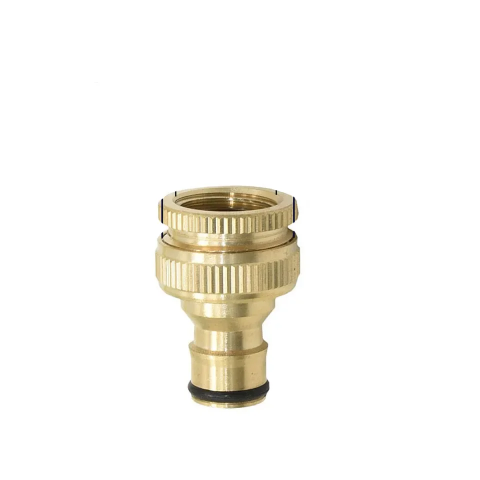 1/2 inch 5/8 inch 3/4 inch brass quick connect fitting for garden hose systems water flow control copper thread coupling high pr