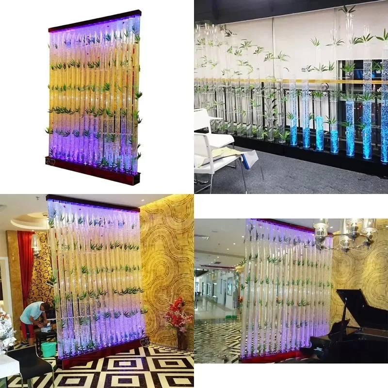 Customized Light Emitting Diode Multi-color color-changing blister wall screen and room baffle acrylic display stand