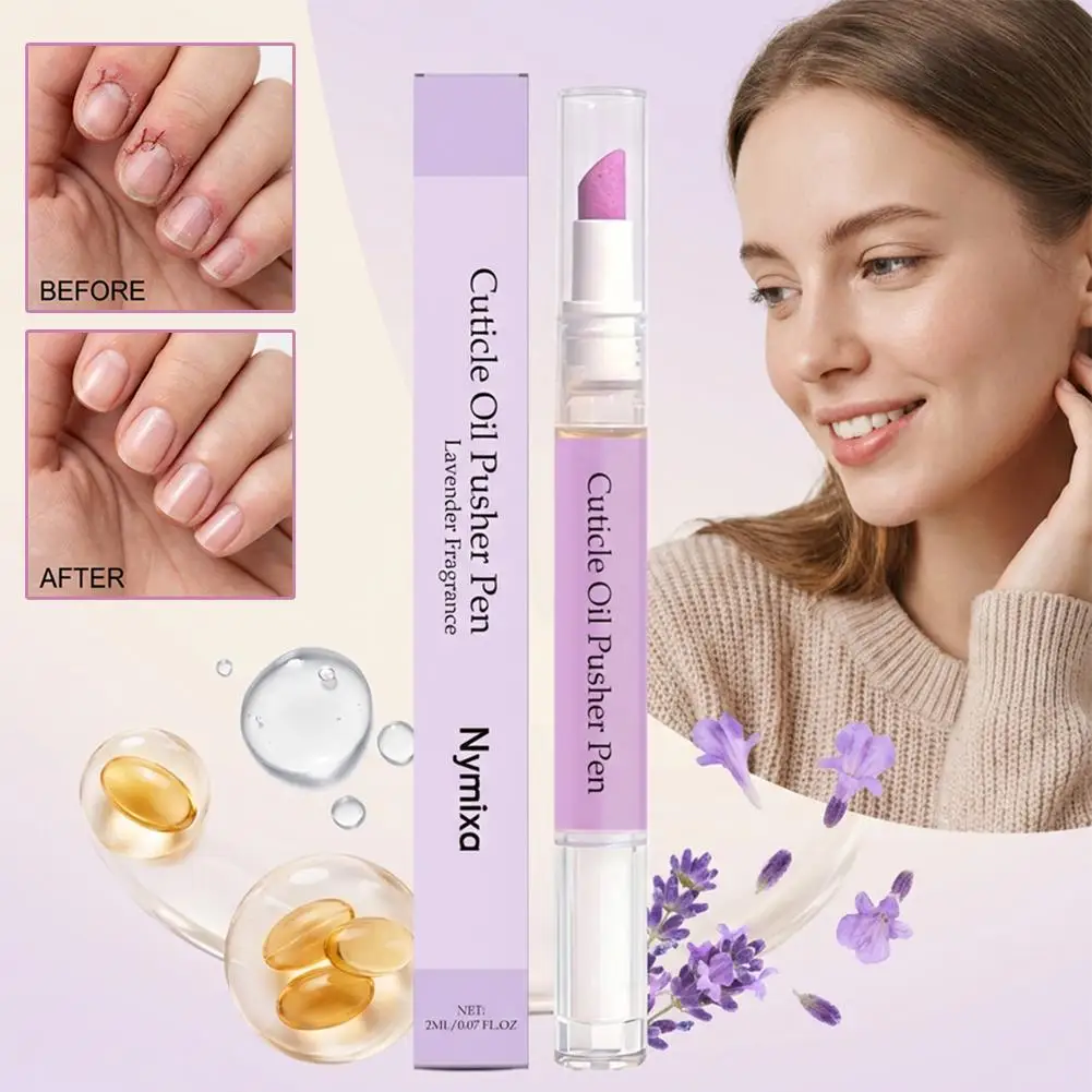2-in-1 Nail Cuticle Removal Pen Nail Strengthener Nourishment Relieve Damaged Weak Prevent Agnail Nail Nutrition Oil Pen