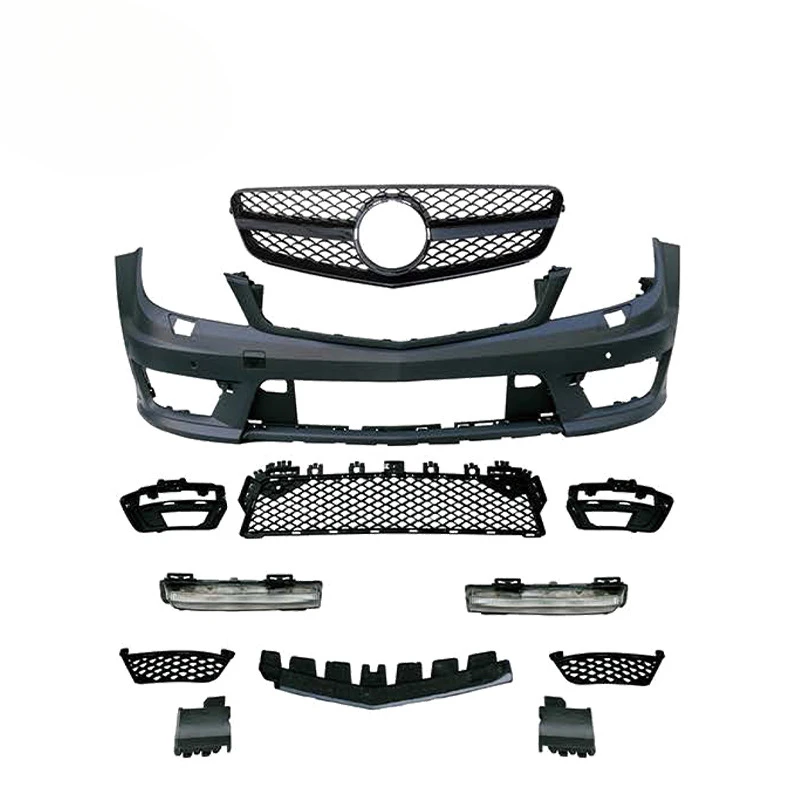 

Оригинальный SAAR подходит для Mercedes-Benz C-Class W204, обновление C63 AMG, решетка переднего и заднего бампера, полный комплект, модифицированный комплект кузова