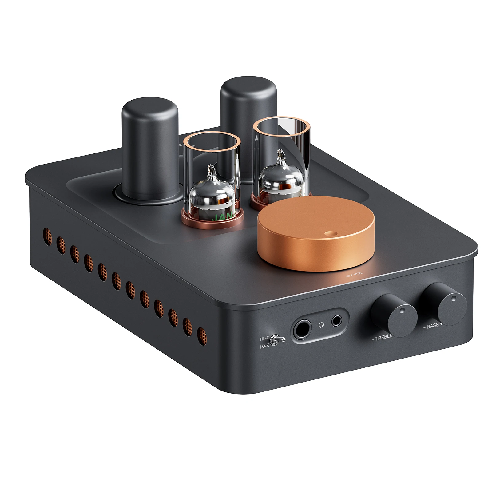 Fosi Audio GR70 Röhren-Kopfhörerverstärker Vorverstärker Klasse A Vakuumröhrenverstärker mit 5654W*2 & 6Ж4*2 3,5mm & 6,35mm Anschluss