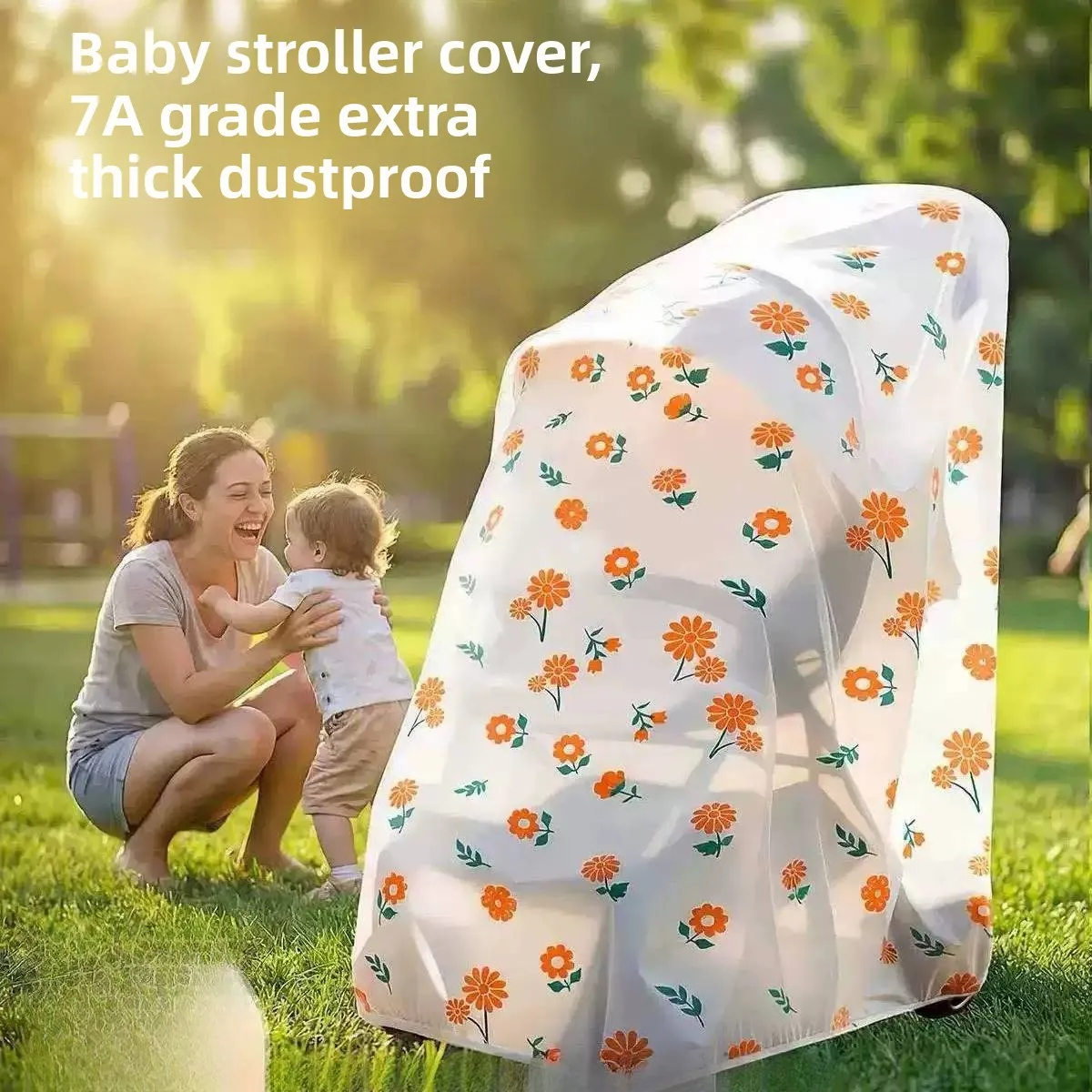 Universal Baby Stroller Cover Dustproof Waterproof Sunshade Rainproof Building Corridor Full Wrap Closure Type Toy Storage