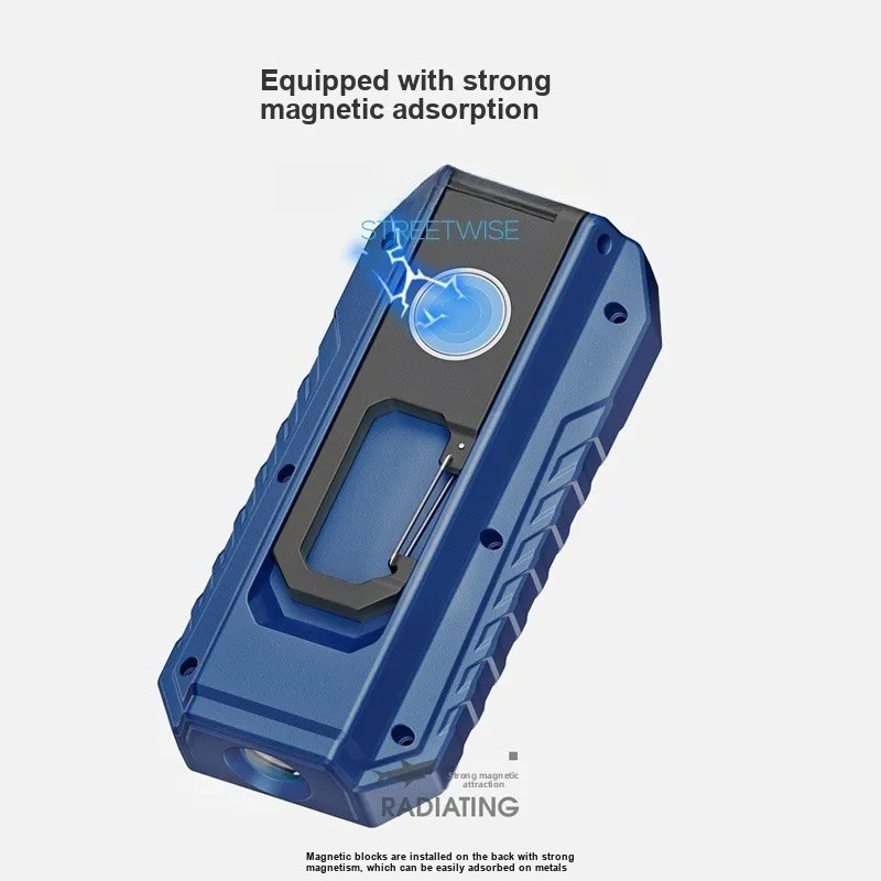 Multifunctional Protective Work Light High Brightness Outdoor Lighting Digital Display Magnetic Hook Portable Rechargeable Long