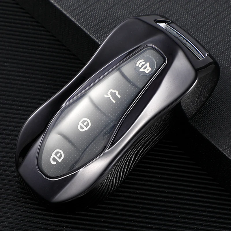 TPU Car Key Case Cover Protector Fob For Geely Atlas Pro Boyue Tugella Azkarra FY11 Emgrand GS X6 SUV EC7 Keychain Accessories