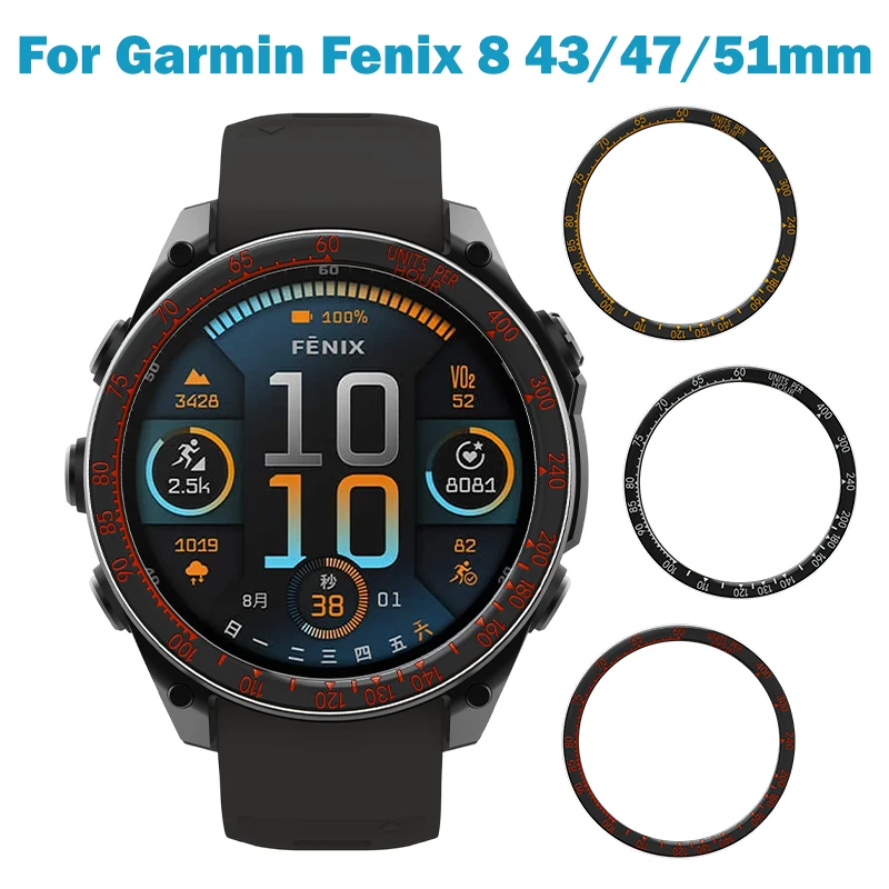 

Стайлинг-рамка с металлическим безелем для Garmin Fenix 8 43/47/51 мм Quatix 8 51/47 мм, защитный чехол, аксессуары для часов