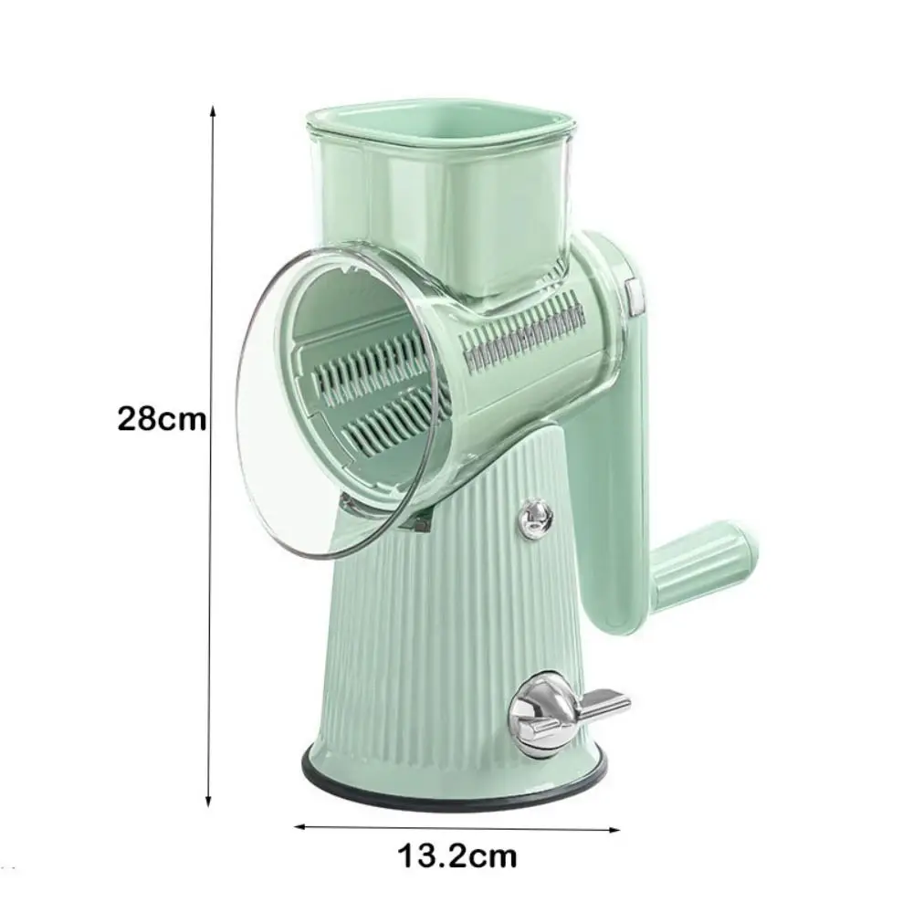 Effortless 5 Blades Vegetable Chopping Machine Hand Cranked Manual Vegetable Slicer Rotary Vegetable Grater Carrots
