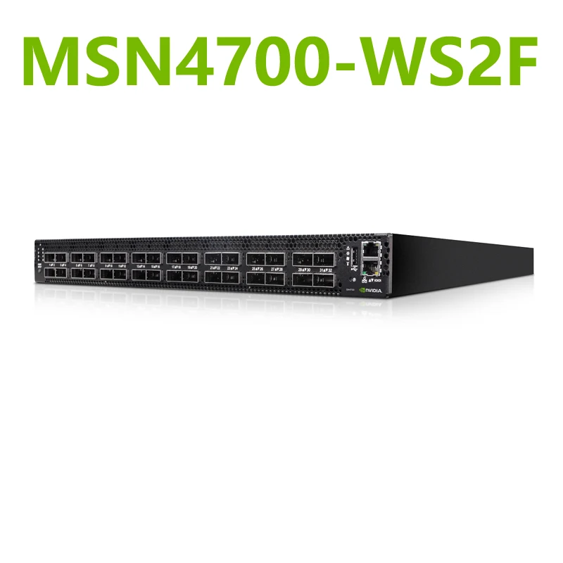 NVIDIA-interruptor Ethernet abierto Mellanox MSN4700-WS2F Spectrum-3 400GbE 1U, sistema Onyx 32x400GbE QSFPDD