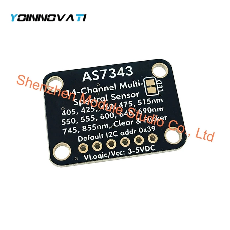 1PCS AS7343 14-Channel Spectral Sensor Module Visible Light  Near Infrared &amp Flicker Detection I2C Communication Compatible